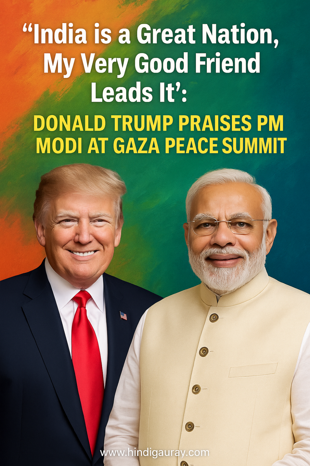 गाजा शांति सम्मेलन में ट्रंप ने की पीएम मोदी की तारीफ, कहा– भारत महान देश और मेरे बहुत अच्छे मित्र वहां शीर्ष पर हैं