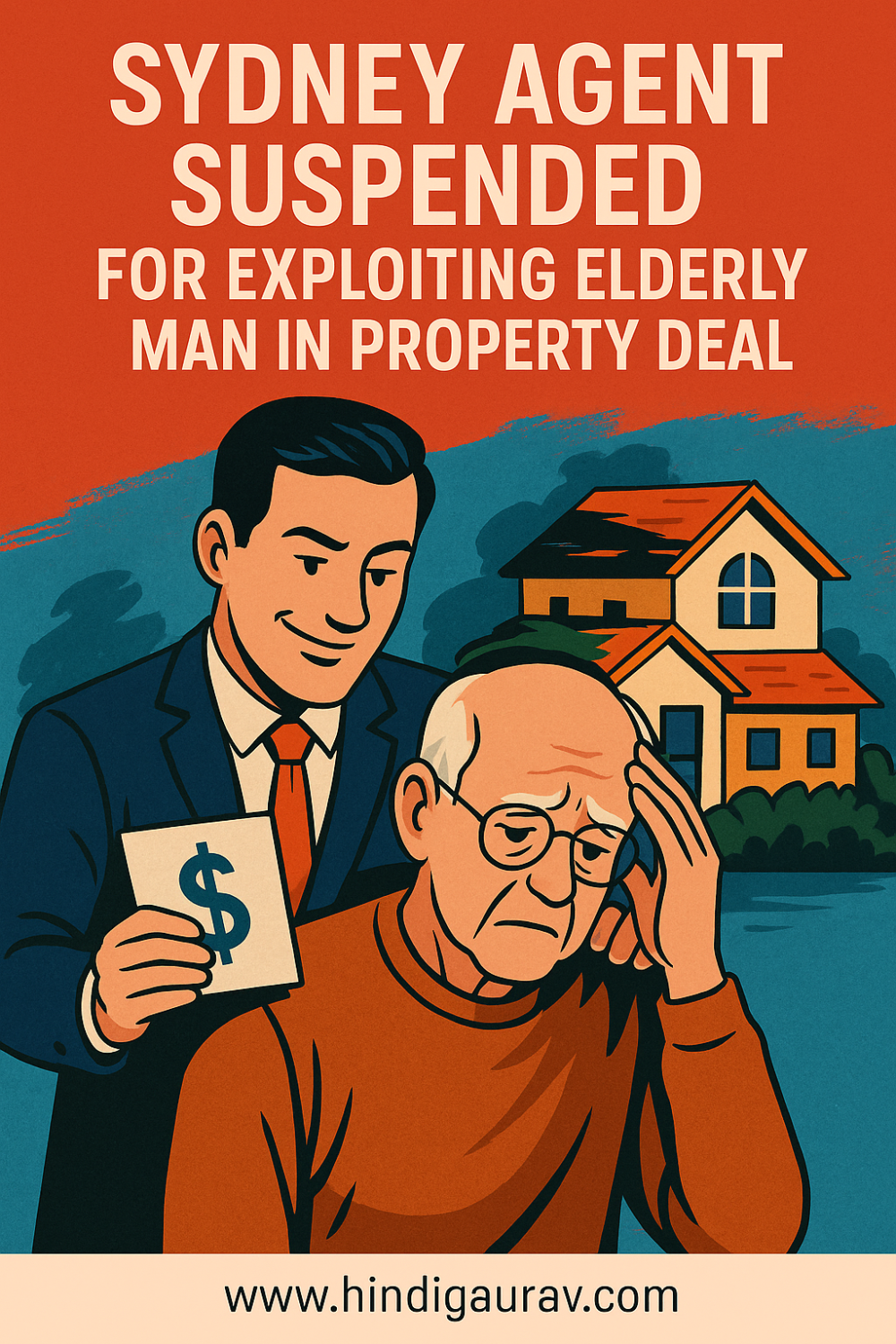 बुज़ुर्ग की लाचारी का फायदा उठाने पर सिडनी की रियल एस्टेट एजेंट पर गिरी गाज