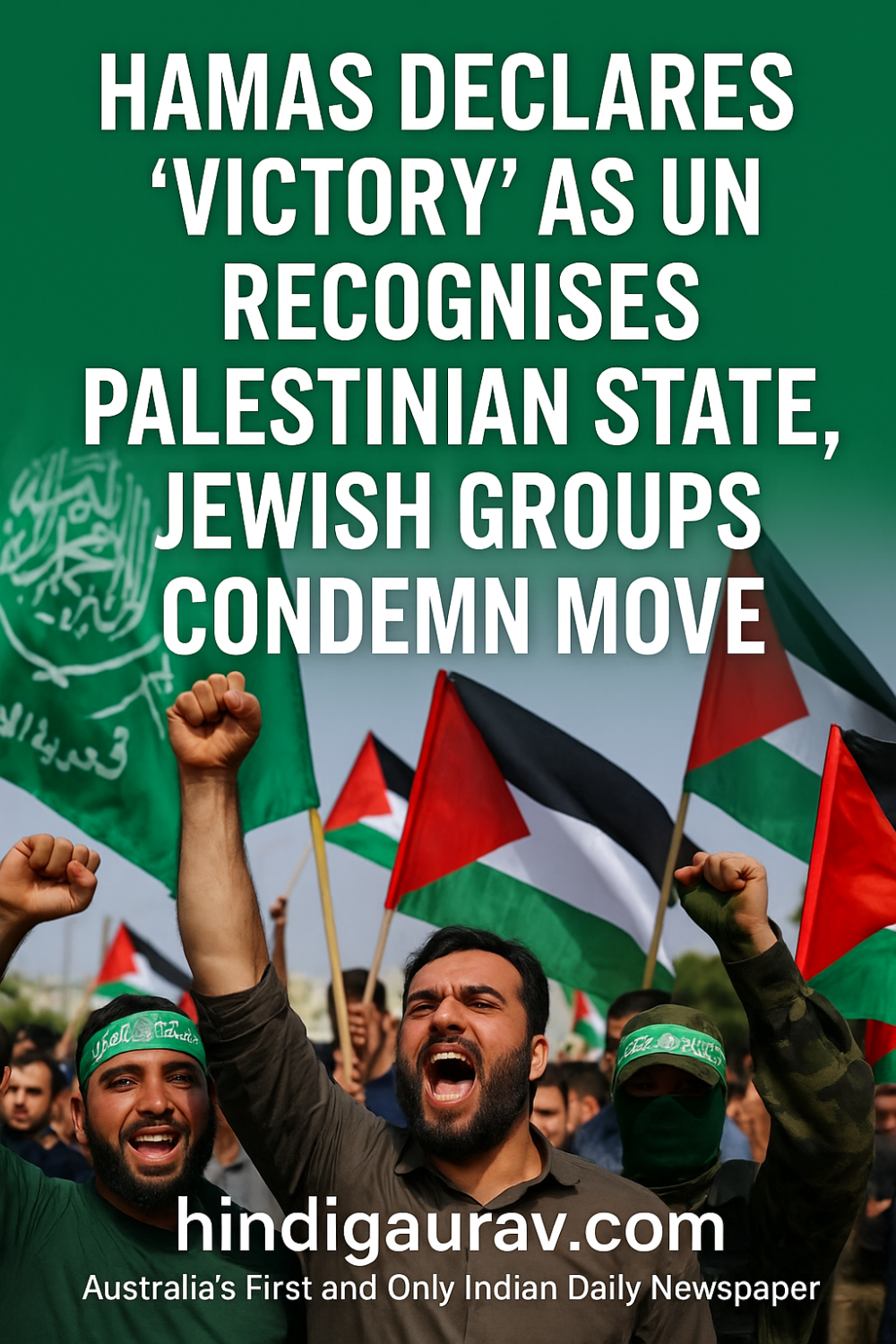 हमास ने घोषित की 'जीत' — संयुक्त राष्ट्र में फिलिस्तीन की मान्यता पर देश और समुदाय बंटे
