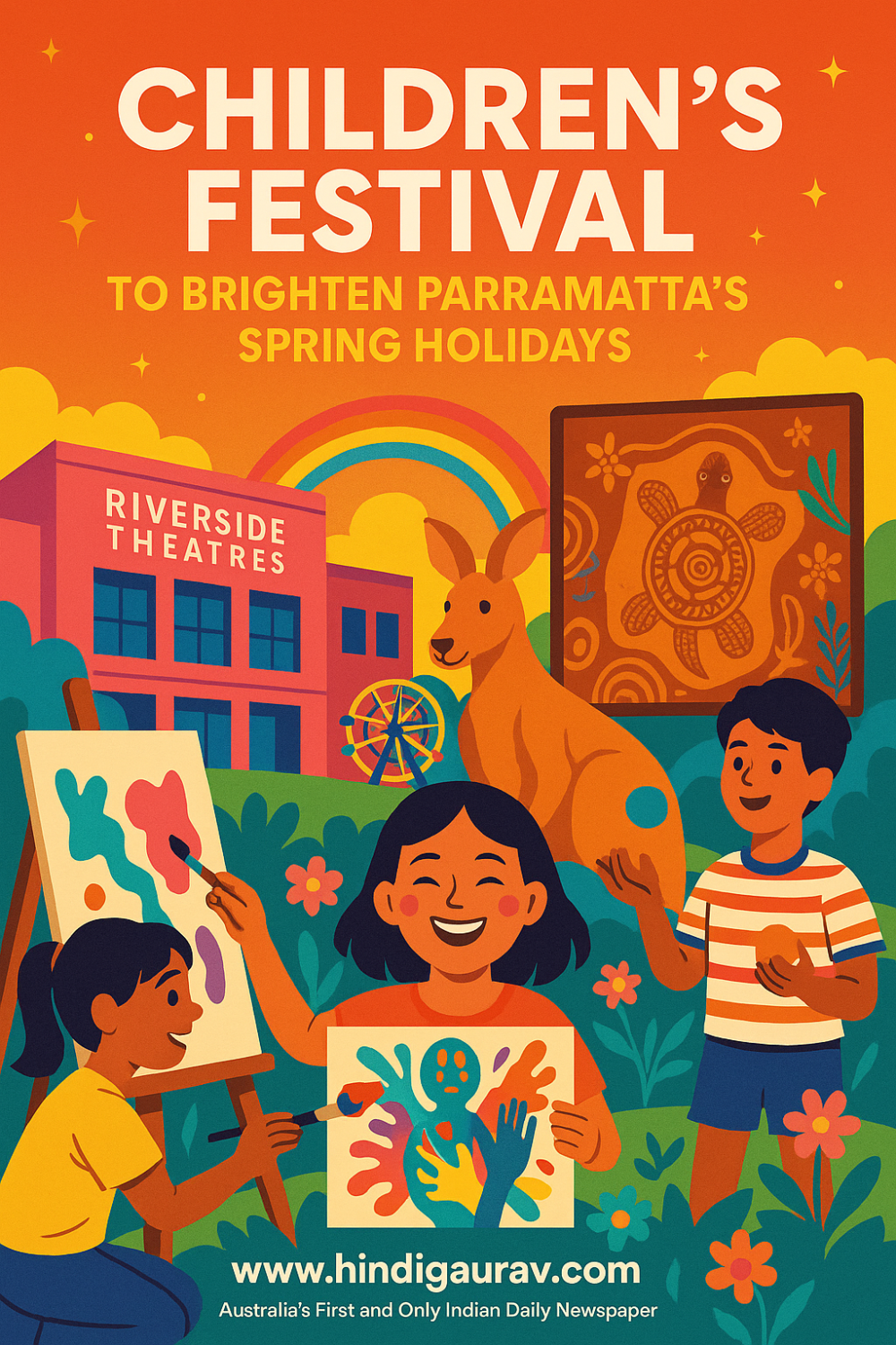 बच्चों के लिए रंग–बिरंगा त्योहार पररामट्टा में