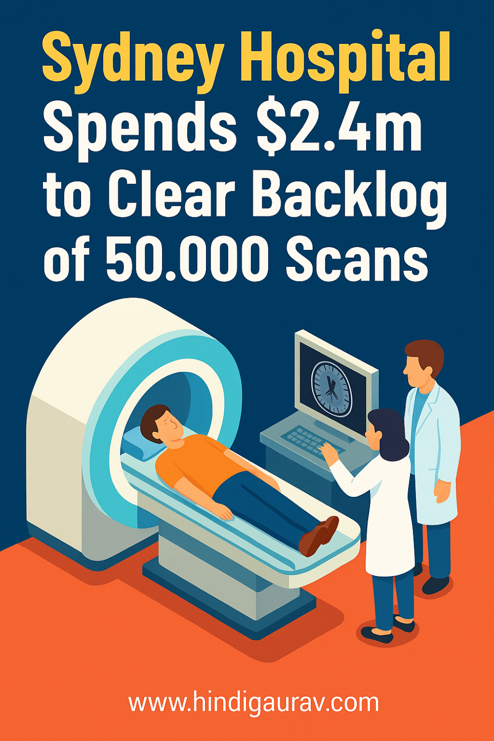सिडनी अस्पताल में 50,000 स्कैन का बैकलॉग, 2.4 मिलियन डॉलर का खर्च