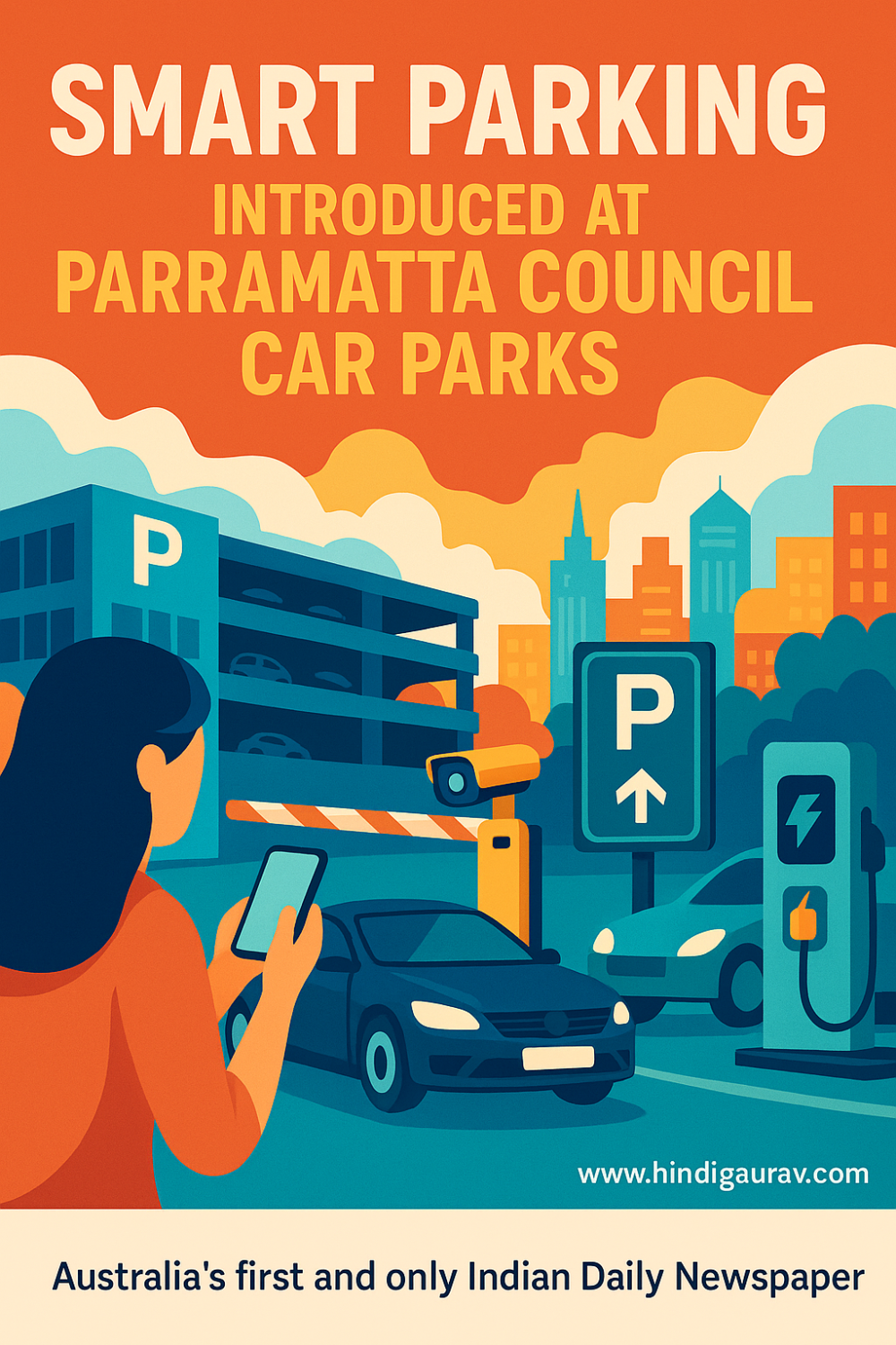 पररामट्टा में स्मार्ट पार्किंग की शुरुआत