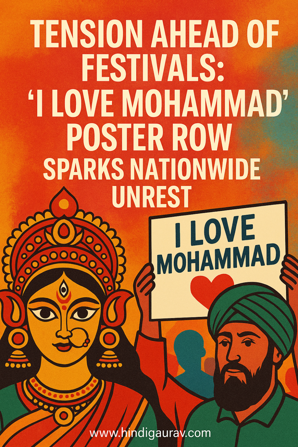 त्योहारों से पहले तनाव का माहौल, 'आई लव मोहम्मद' पोस्टर विवाद ने बढ़ाई चिंता