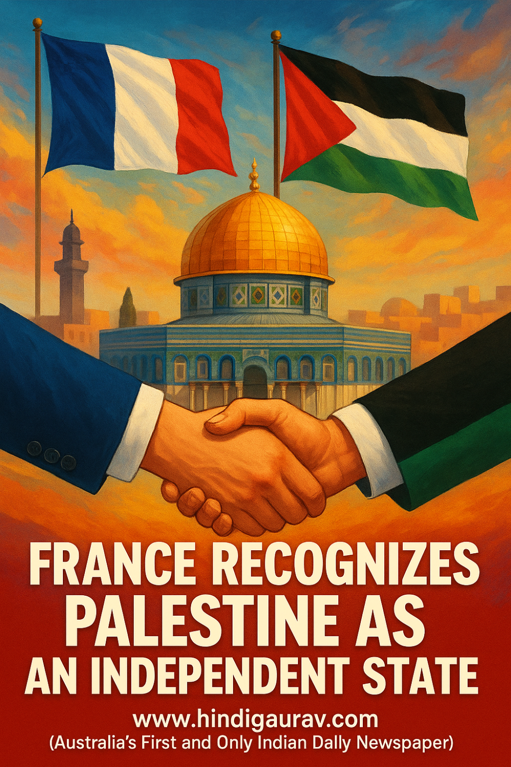 फ्रांस ने भी दी फलस्तीन को स्वतंत्र राज्य की मान्यता; दो-राष्ट्र समाधान पर अंतरराष्ट्रीय सपोर्ट बढ़ा